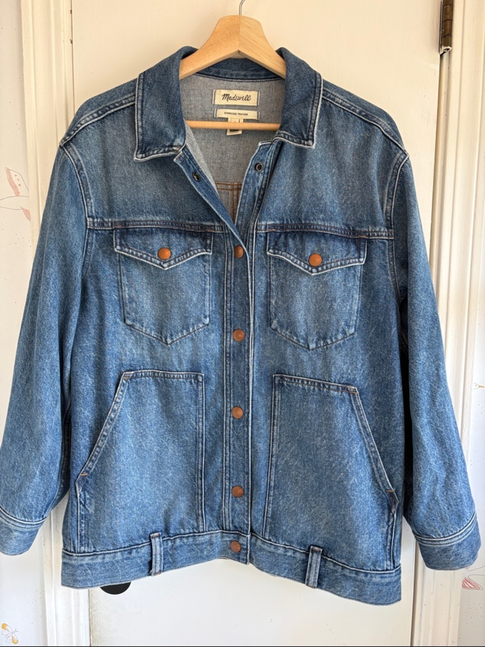 Madewell Oversized Trucker Denim Jacket - S